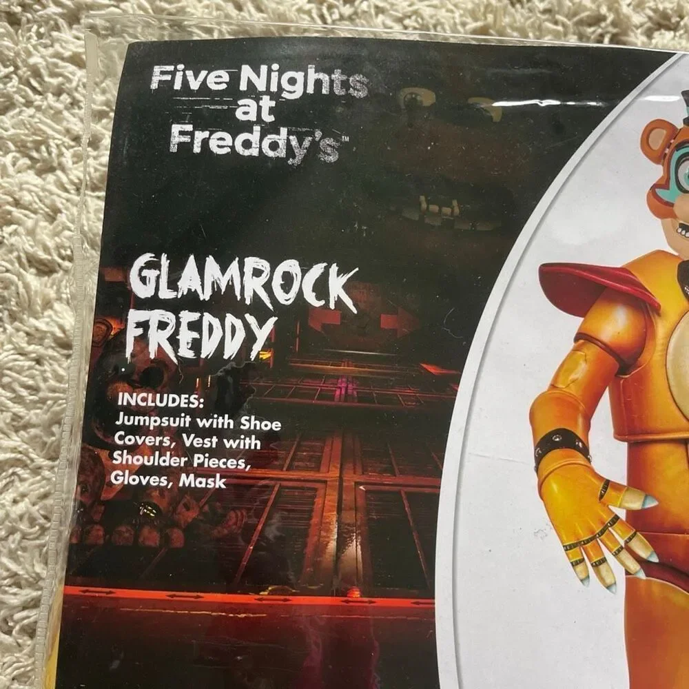 New Kids Glamrock Freddy Costume - Five Nights at Freddy's Child 8-10